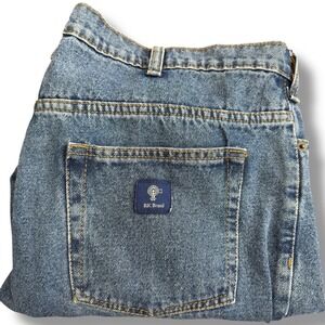RK‎ Brand Mens Blue Denim Jeans 40x28 (40x25) Relaxed Fit Cotton